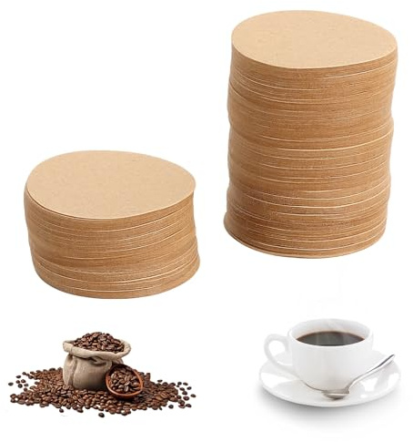 Runde Kaffeefilter 64mm Ungebleicht Natur Handfilter Camping, 800 Stück