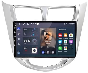 Navigatore Auto Navigazione Gps 2 Din per Hyundai Solaris Verna Accent 1 2010-2016 Ips Schermo Tattile Supporto Gps Navigatore Wireless Radio Carplay Android Auto Wifi, 4 Nucleo 4G+64G