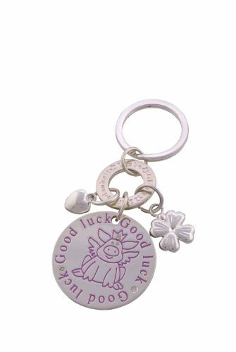 Gift Company Good Luck, Schlüsselanhänger Silber/pink [A]