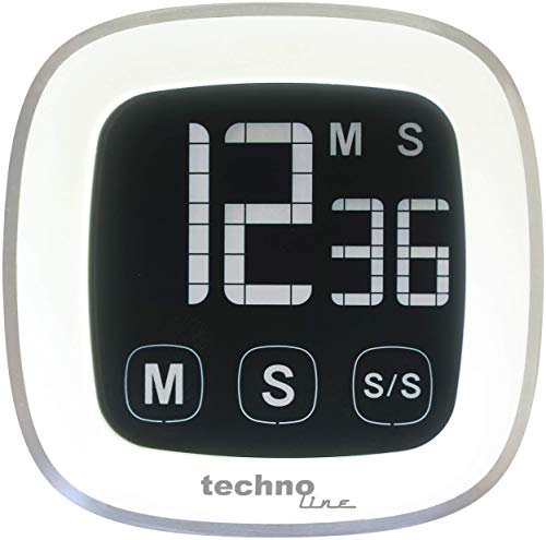 Technoline KT 400 Kurzzeitwecker digital, weiß-silber