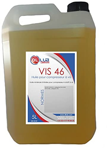 DLLUB - HUILE POUR COMPRESSEUR MINÉRALE A VIS 46-5 litres