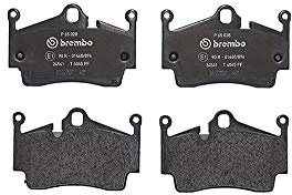 Brembo P65028 Low-Met Rear Disc Brake Pad Set PORSCHE OE# 98735293901