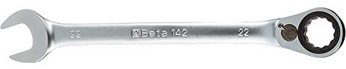 Beta 142K 22 - Ring-maulschlüssel mit umschaltknarre, verchromt