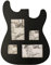 Gitarrenförmiger Musik-Bilderrahmen für 4 x 6 und 3 x 4 Fotos, Schwarz