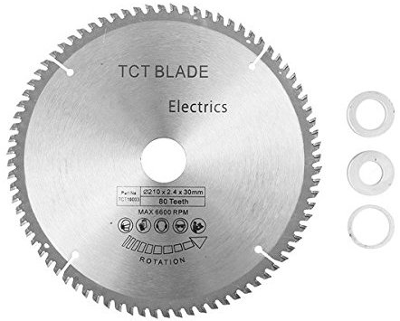 FEVERWORK TCT 210mm 80T Circular Saw Blade 30mm Bore HSS Cutting Disc