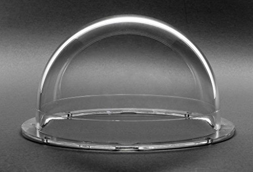 JMX Acrylic/PC CCTV Camera Dome Cover Security Camera Housing Skylight Window Pet Dog Fence Window (4 Inches H: 2.40, Transparent)