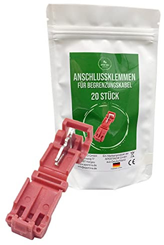 20x T-Abzweigverbinder Schnellverbinder Stromdieb rot Anschlussklemme Begrenzungskabel Mähroboter Ladestation | aus BRD | Blitzversand | Deutsche Marke