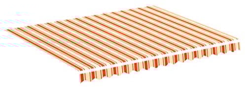 vidaXL Markisenbespannung Gelb und Orange 3x2,5 m