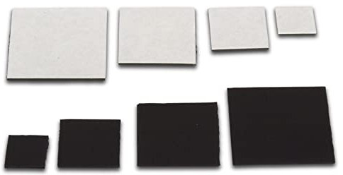 magnets4you - Magnetplättchen selbstklebend, quadratisch 35 Stück | 40x40mm | Magnet-Plättchen für DIY oder Büro & Schule