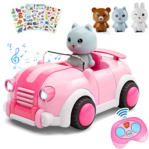 Anby families Spielzeug 2 Jahre Mädchen,Ferngesteuertes Auto Spielzeug ab 3 Jahren,Lichtern und Musik,Geschenk für Kinder Junge Mädchen…