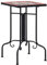 homiuse Mosaik-Beistelltisch Blumenhocker Pflanzenhocker Balkontisch Bistrotisch Beistelltisch Metall Kleiner Beistelltisch Tisch Rund Blumenbank Gartenregal Terrakotta und Weiß Keramik 35x35x56 cm