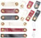 CRASPIRE 48PCS Leather Cable Straps Cable Earphone Cord Management Ties 2 Sizes Reusable Cable Tidy Wrap Fastening Wire Wrap Ties for USB Cable Headphone Wires, Short Straps
