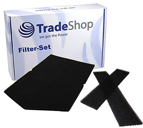 Trade-Shop 3x Schaum-Filter kompatibel mit Trockner, Wärmetauscher Miele T 8801 WP HomeCare XL, T 8826 WP EcoComfort, T 8827 WP EcoComfort, T 8847 WP EcoComfort