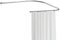 Hershii Tringle à rideau de douche incurvée réglable en forme de U pour salle de bain - Barre de rideau de douche en métal (90 à 130 cm) x 119 x (90 à 130 cm) - Perçage pour l'installation