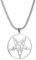 Hokech Church of Satan Jewelry Lucifer Buffy Met Inverted Pentacle Seal for Men Lucky Charm Stainless Steel Pendant Necklace Jewelry