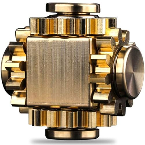 Gear MetallLegierung Spinner Zappeln Spielzeug Messing Fidget Cube Finger Fokus Spielzeug Stressabbau Geschenk Stress Relief Spielzeug für Erwachsene Kinder Geschenke