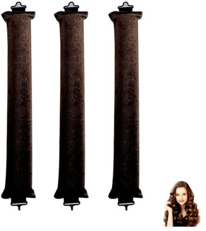 3 Stück Heatless Curls Band,Neu Hitzefreie Lockenwickler über Nacht,Heatless Curler Blowout Hair Overnight Curls,Dicke Rolle Lockenband,Locken Ohne Hitze für Lange Haare,Haarnudel für Alle Haartypen