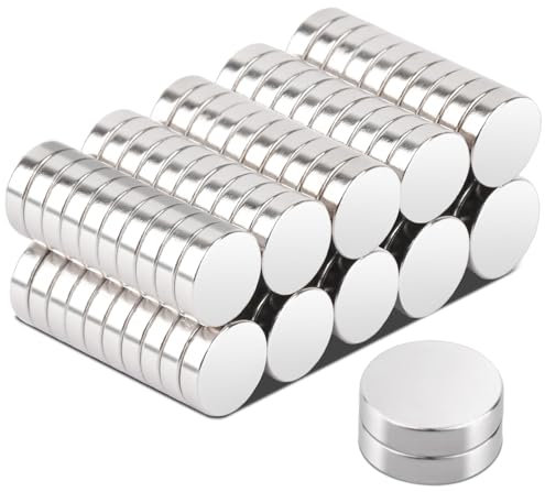 Aenienoe Magnete 8x2mm Klein Magnete Stark Neodym Magneten Mini 100 Stück Rund für Magnettafel Pinnwand Kühlschrank Whiteboard Handwerk Fotos Starke Magnets
