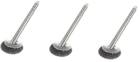 KOMBIUDA 3pcs Stainless Steel Ball Scrubber Kitchen Helper Accessory for Pots Corner Cleaning