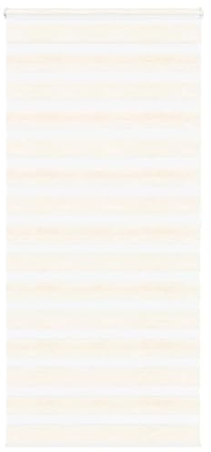 vidaXL Doppelrollo Marmorbeige 105x200cm Stoffbreite 100,9 cm Polyester