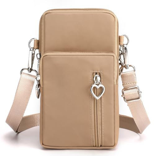 DuoLmi Crossbody Bags for Women, Waterproof Phone Pouch Wrist Bag Phone Purse Handbag Over Shoulder Bags for Women Girls Men with Adjustable shoulder strap for Phone Less 6.8 Inch
