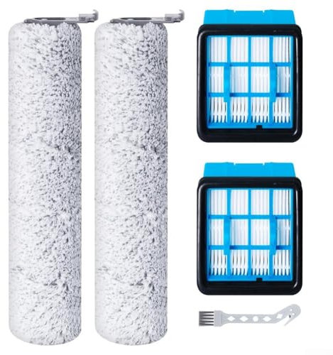ZiStarlilife Bissell For CrossWave für OmniForce 3912N 4046 Bodenschrubber, austauschbare Walzenbürste und Filter, fängt effektiv Schmutz, Staub und Schmutz auf, robust und langlebig, 5 Stück