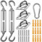 Set di accessori per tenda da sole in acciaio inox 304, accessori per triangolo, tenditore per montaggio