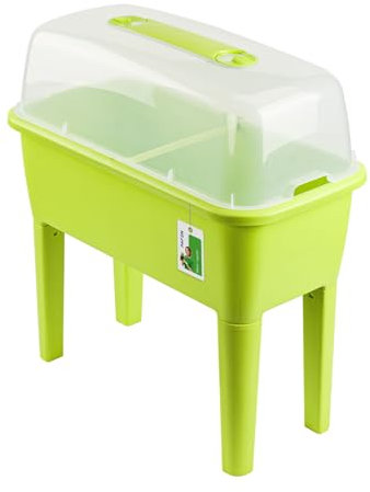 Gewächshaus 52l für Balkon und Garten – 76 x 38 x 79cm - Mini Zimmergewächshaus mit Belüftung – Anzuchtkasten für Kräuter, Gemüse & Pflanzen, Grün