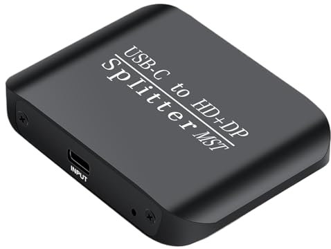 Monitor Adapter For Laptop | TYPE-C To hďmì And dìsplayport dùal Monitor Adapter | Portable Multi-Function Splitter For Double Monitor Setup | Flexible Station Gadget For Laptop, Computer & TV Devices