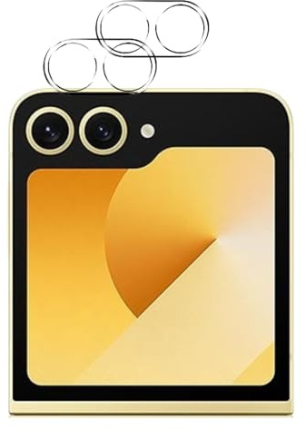 PHONILLICO Kameraschutz für Samsung Galaxy Z Flip 6 [2 Stück] Kamera Schutzfolie Durchsichtiges gehärtetes Glas Folie Rückseite Linse Kratzschutzfolie Linsenschutz