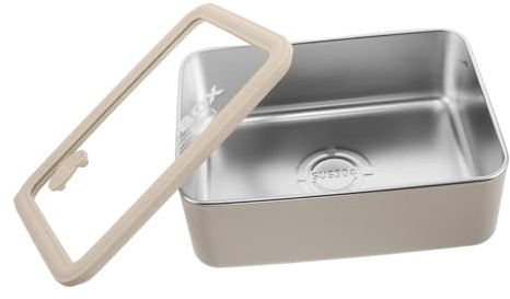 DIYEAH Fiambrera de Acero Inoxidable Grande Hermética y Apta para Microondas Lonchera Portátil para Adultos con Gran Capacidad y Diseño Seguro para Comidas Calientes y Frías Diarias