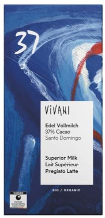 Vivani Edel Vollmilch, mit 37% Cacao, 80g