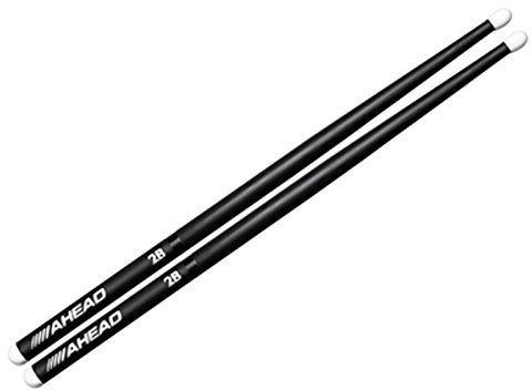 Ahead 2B Drum Sticks Pair, Black