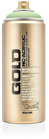Montana Cans 285035 Spray Can Gold, Gld400, 6010, 400 ml, Linden Green
