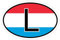 Kiwistar - Autoaufkleber - 10x6,6 cm - außen klebendKiwistar Autoaufkleber - Luxemburg L Auto, Laptop, Fahrrad, LKW, Motorrad Mehrfarbig Autoaufkleber Aufkleber KFZ Flagge Fahne
