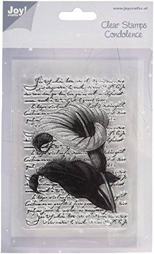 Joy! Crafts Transparenter Stempel, Lilie mit Schrift.