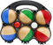 GICO Boccia Spiel mit 6 Kugeln aus Massivholz, Durchmesser 7 cm - 3010