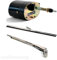 wellenshop 12 Volt Scheibenwischermotor mit ON/Off Schalter, Edelstahl Scheiben-Wischerarm ausziehbar, Edelstahl Scheiben-Wischerblatt 350 mm Wischermotor Scheibenwischer Boot