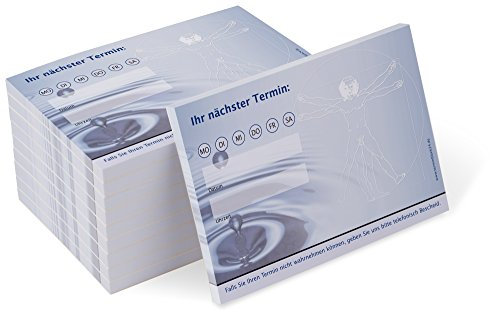 Terminblock Trend (10 Blöcke) je 50 Terminzettel für Ärzte, Heilpraktiker, Physiotherapie, Physio, Wellness