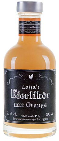 Lottas Eierlikör mit Orange 0,2l 20%