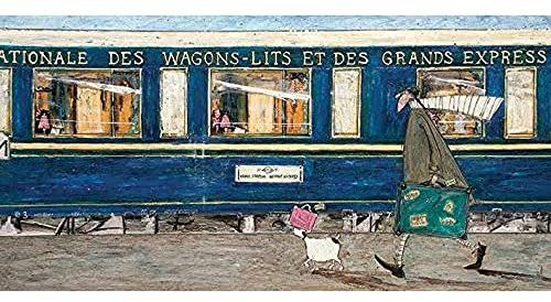 Sam Toft 'Orient Express Ooh La La' Kunstdruck auf Leinwand,30 x 60 cm
