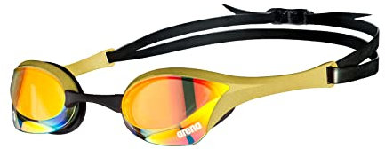 arena Cobra Ultra Swipe Mirror Unisex Race Schwimmbrille für Erwachsene, Taucherbrille mit Gebogenen Spiegelgläsern, Anti-Beschlag, UV-Schutz, 5 Austauschbare Nasenstege