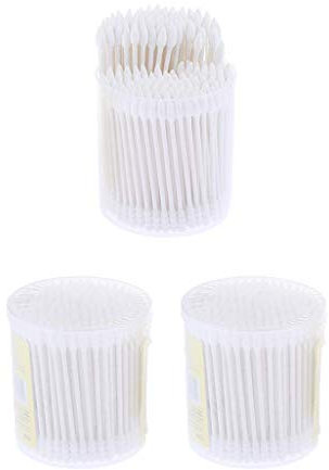 Tubayia - 600 bastoncini di ovatta usa e getta per la pulizia del trucco, estensione delle ciglia