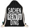 Festival Turnbeutel mit Spruch Sachen Reintu Ding - Sportbeutel/Gym Bag