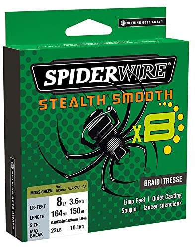 SPIDERWIRE Stealth Smooth 8 New 2020, 8-Fach geflochtene Schnur mit Mikrobeschichtung, 150m, 0,05mm - 0,39mm, 5,4kg - 46,3kg, RED (150, 0,29mm - 26,4kg)