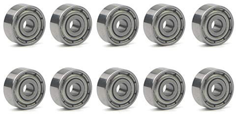 Unxuey 3x10x4 mm Rillenkugellager Modell Rollschuhlager Reparaturteile 623ZZ 623Z 80023 Packung mit 10 Stück