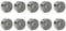 Unxuey 3x10x4 mm Rillenkugellager Modell Rollschuhlager Reparaturteile 623ZZ 623Z 80023 Packung mit 10 Stück