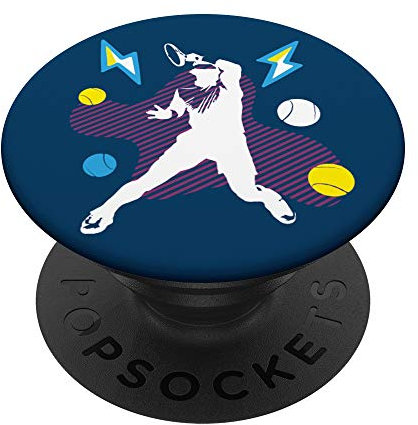 Offizieller bunter Umriss Rafa Nadal Academy by Movistar PopSockets PopGrip: Ausziehbarer Sockel und Griff für Handys/Tablets mit Tauschbarem Top