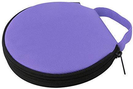 Tragbarer CD Player Tasche, 20 KapazitäT CD/DVD AufbewahrungshüLle CD Organizer Auto CD Speicher Tasche FüR Die Aufbewahrung Von Reisen, Aus Oxford-Stoff, Violett