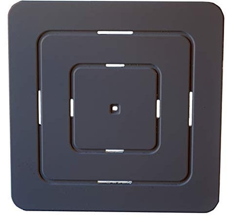 Castelmerlino Tarima para ducha gris-marrón en madera contrachapada marina Okumè 60x60 cm para platos 80x80 cm